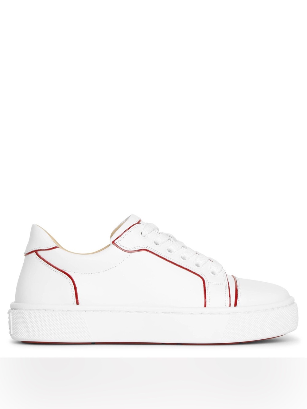 CHRISTIAN LOUBOUTIN Vieirissima white red sneakers